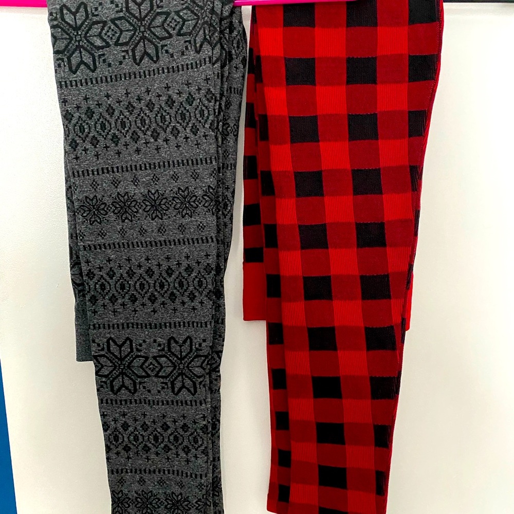 Muk Luks Fleece lined leggings!